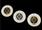 Πήλινο Στρογγυλό Με Ρόδι Βυζαντινό Μεταλλικό 11,0χ11,0 cm