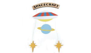 ΚΡΕΜΑΣΤΟ ΔΙΑΚΟΣΜΗΤΙΚΟ SPACE 20cm x 42cm RS-190671 0621258