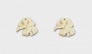 Ξύλινος Ελέφαντας Μικρός 3χ3,5cm