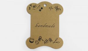 Κάρτα-handmade- Κράφτ-Οικολογική(Kraft)-Διπλής Οψης