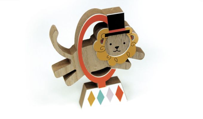 ΞΥΛΙΝΟ ΣΤΑΝΤ ΛΙΟΝΤΑΡΙ 15cm RS-190024-1 0621271