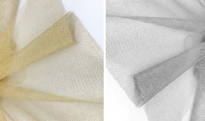 ΤΟΥΛΙ ΤΕΤΡΑΓΩΝΟ ΧΡΥΣΟ/ΑΣΗΜΙ 29cm x 29cm 0527301/100 ΤΕΜΑΧΙΑ