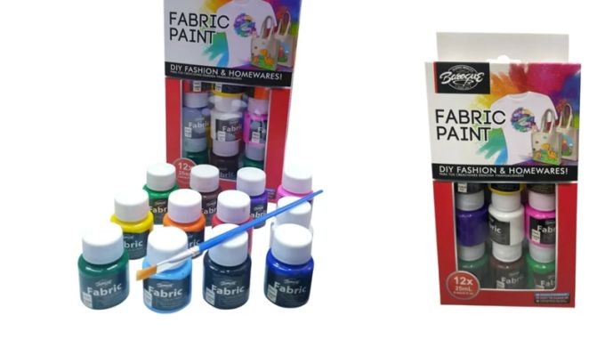 ΣΕΤ 12 ΧΡΩΜΑΤΩΝ ΓΙΑ ΥΦΑΣΜΑΤΑ 25ml 0515370