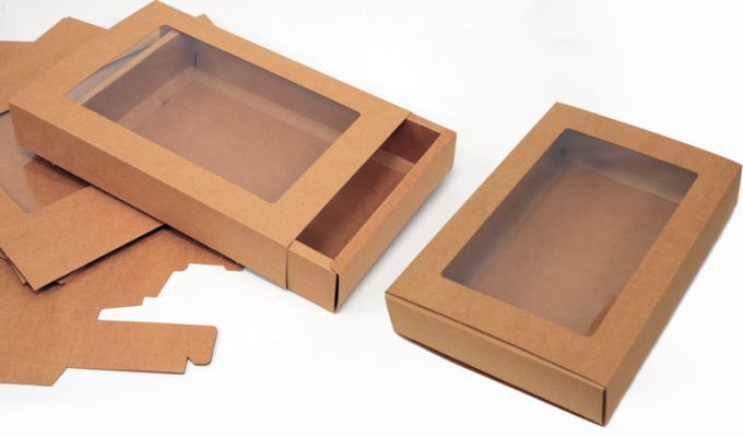 ΧΑΡΤΙΝΟ ΚΟΥΤΙ ΣΥΡΤΑΡΩΤΟ ΜΕ ΠΑΡΑΘΥΡΟ 18cm x 16cm x 4cm 0402158/12 ΤΕΜΑΧΙΑ