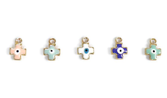 ΣΤΑΥΡΟΣ ΣΜΑΛΤΟ ΜΑΤΑΚΙ ΜΙΚΡΟΣ ΧΡΥΣΟΣ 10mm x 15mm