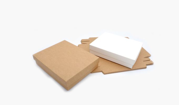 ΧΑΡΤΙΝΟ ΚΟΥΤΙ ME KAΠΑΚΙ 20cm x 16cm x 4.5cm 0402244/12 ΤΕΜΑΧΙΑ