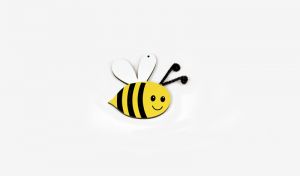 Ξύλινο Κρεμαστό Μελισσούλα 8,5 cm
