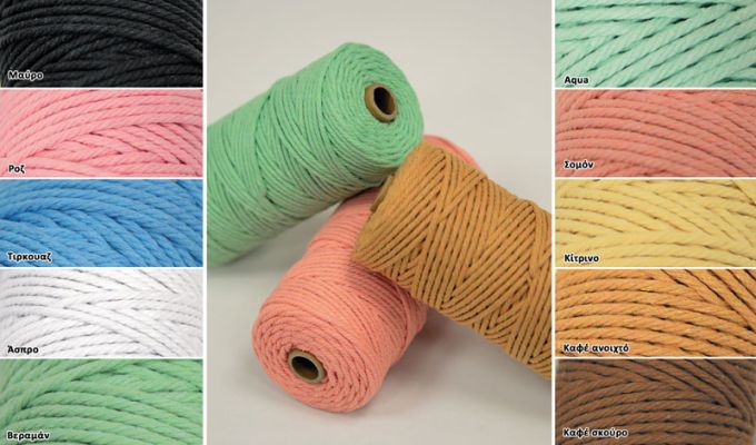 ΚΟΡΔΟΝΙ ΒΑΜΒΑΚΕΡΟ ΣΤΡΙΦΤΟ ΜΑΚΡΑΜΕ 3mm x 100m 0501328